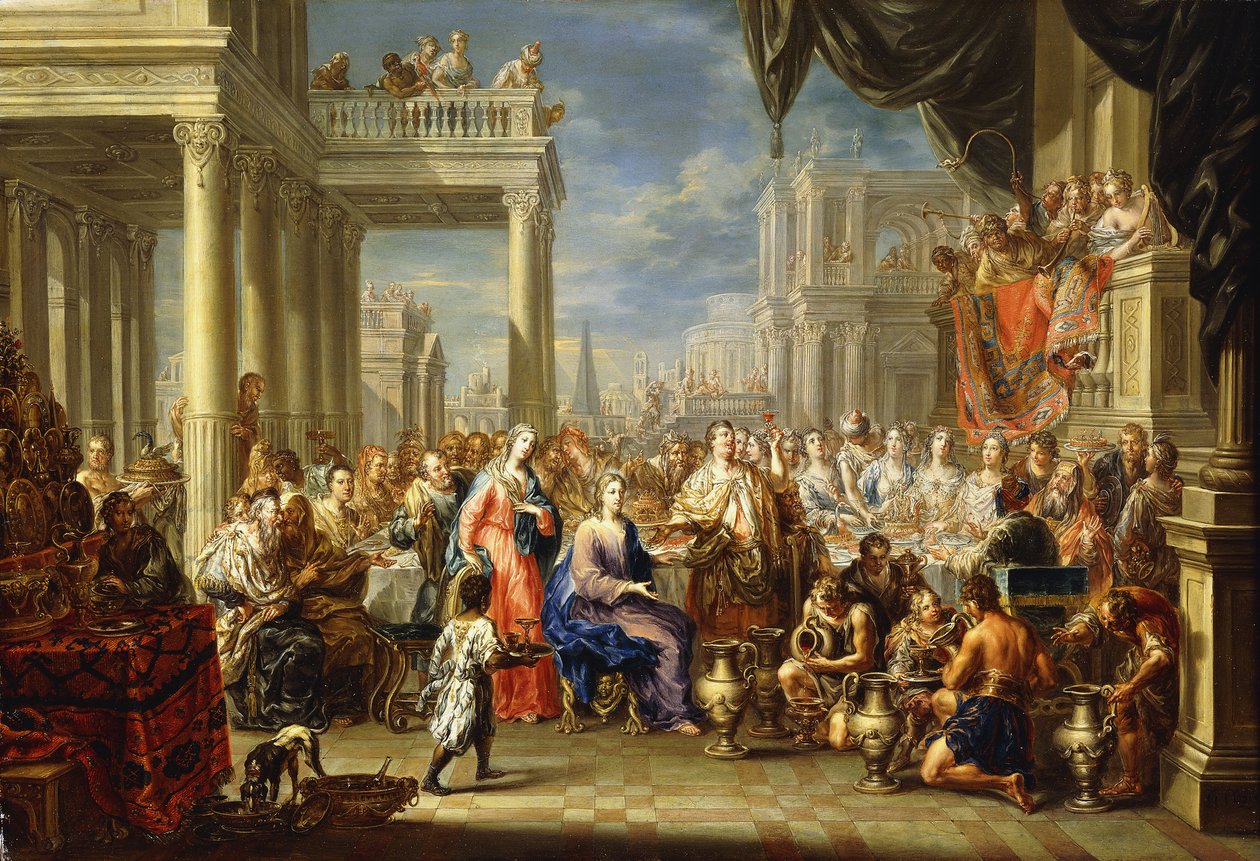 Ekteskapet i Kana, av Johann Georg Platzer