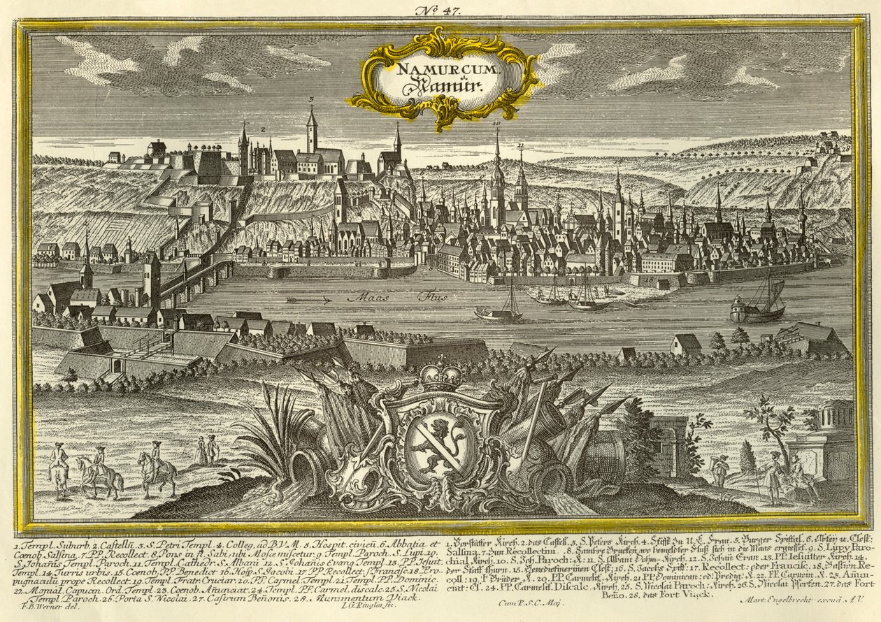 Namur, c1740. av Johann Georg Ringlin