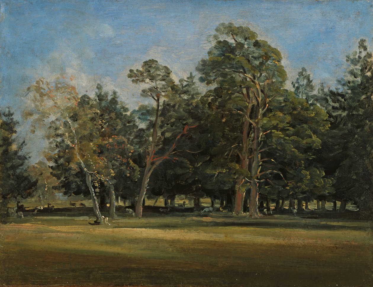 Hirschgarten nær München av Johann Georg von Dillis