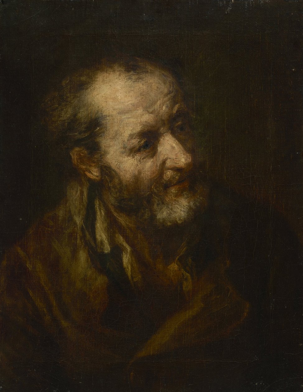 Portrett av en gammel mann av Johann Georg von Edlinger