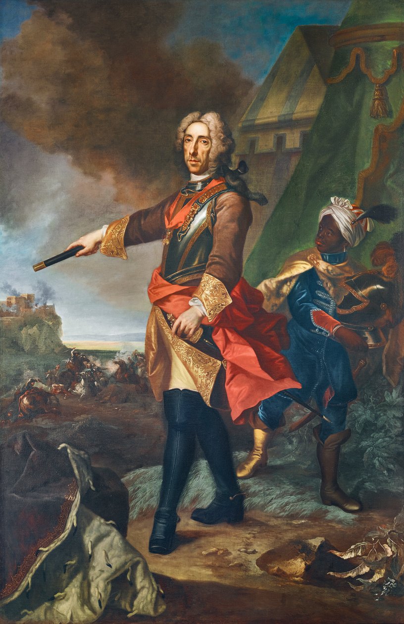 Prins Eugene av Savoy som general av Johann Gottfried Auerbach