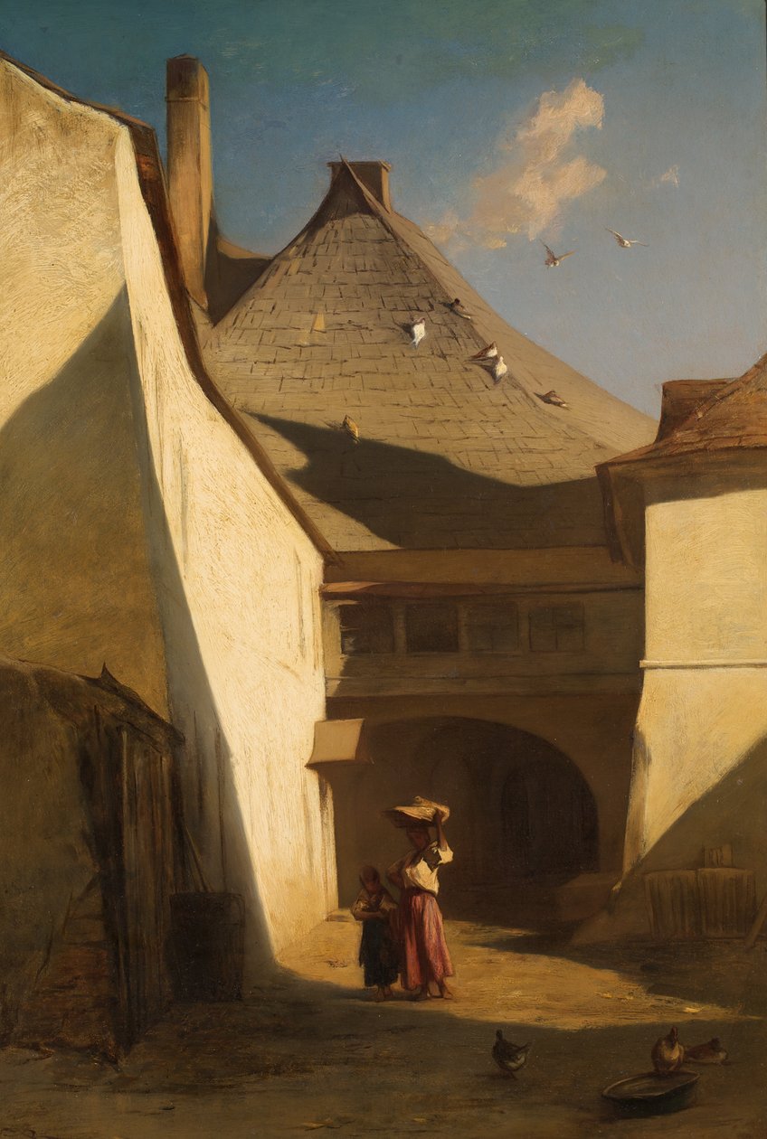 Ungarsk gård av Johann Gualbert Raffalt