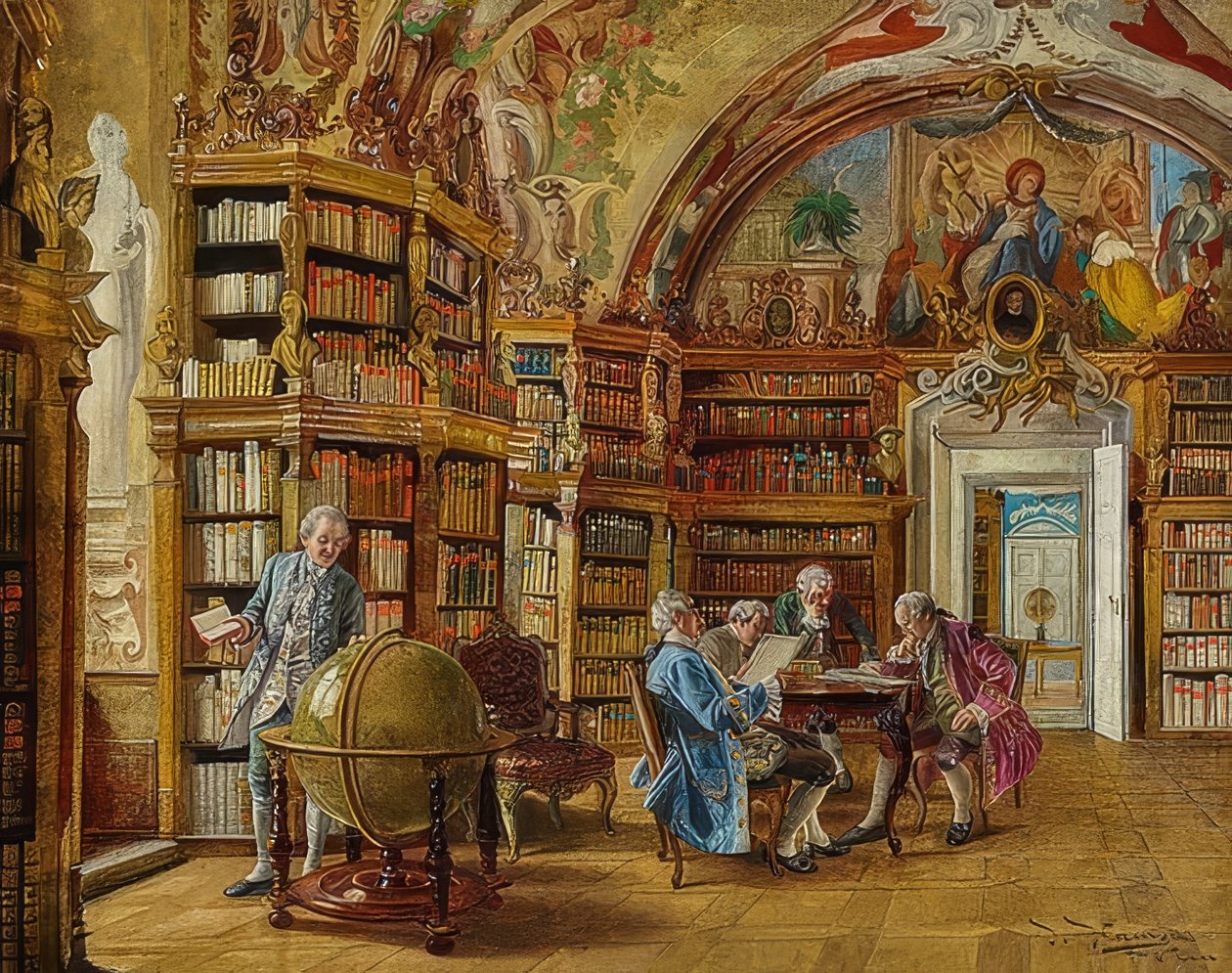 I biblioteket av Johann Hamza