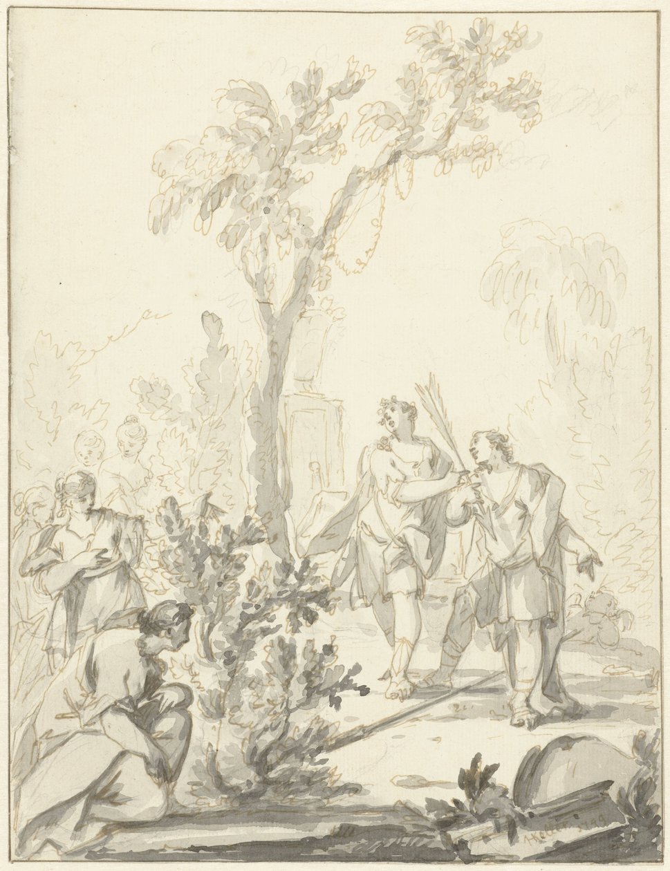 Allegorisk representasjon av Johann Heinrich Keller (II)