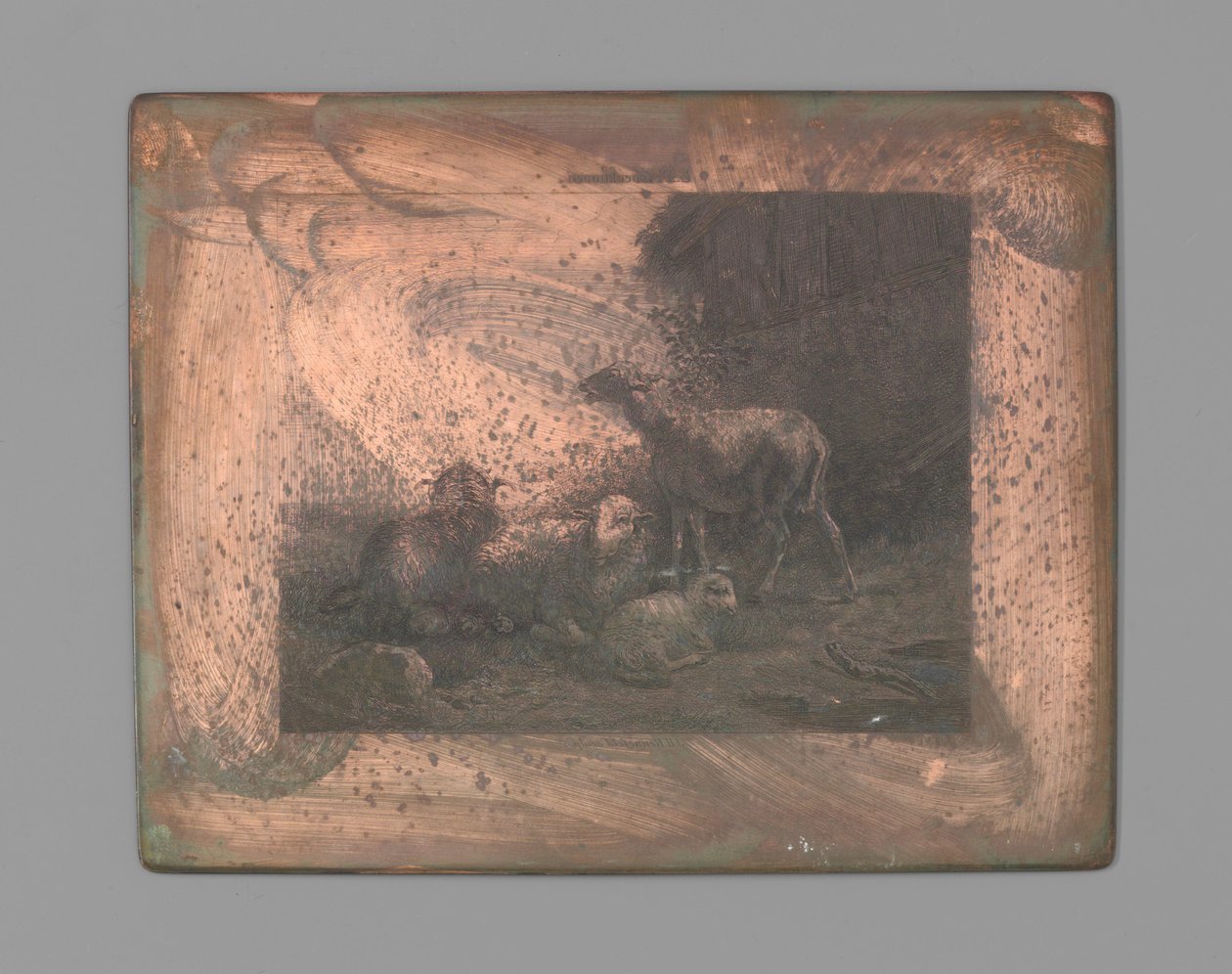 Fire sauer av Johann Heinrich Maria Hubert Rennefeld (signed by artist)