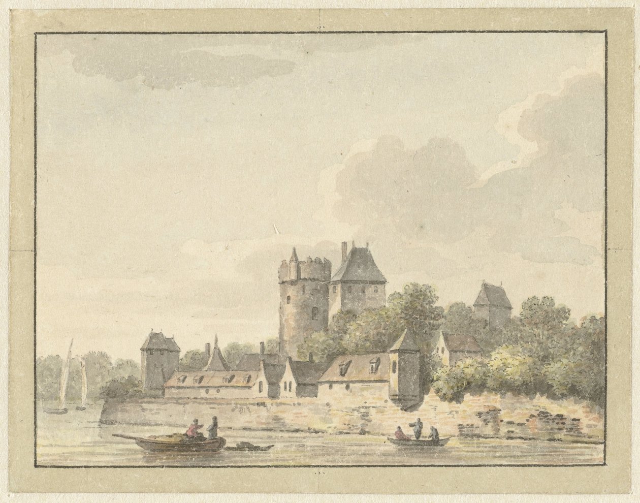 Kasteel Kuilenburg av Johann Heinrich Muntz