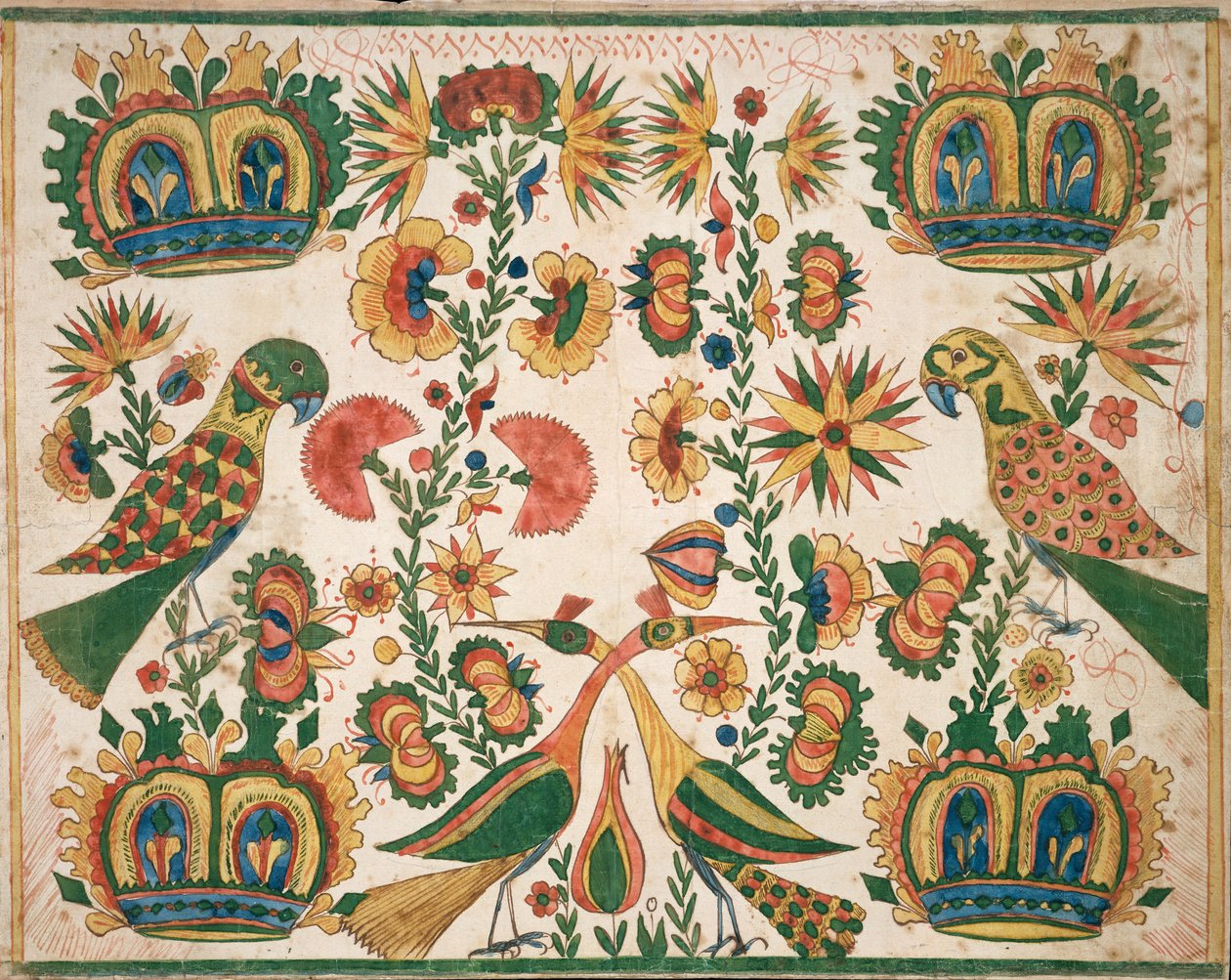 Fraktur, ca. 1770-1800. av Johann Heinrich Otto