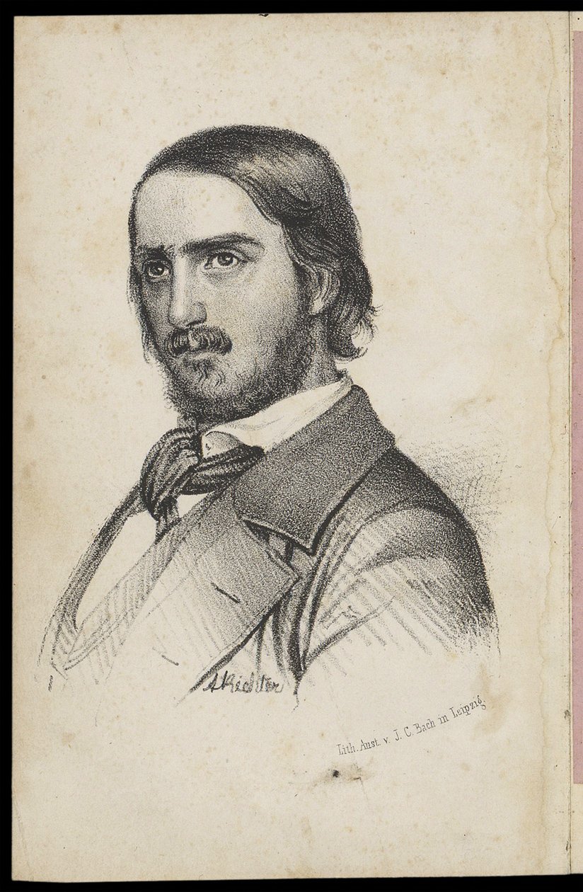 Georg Herwegh 1817-1875, 1840-årene av Johann Heinrich Richter
