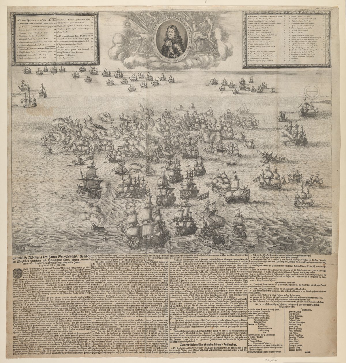 Slaget ved Køgebugt i juli 1677 av Johann Husman