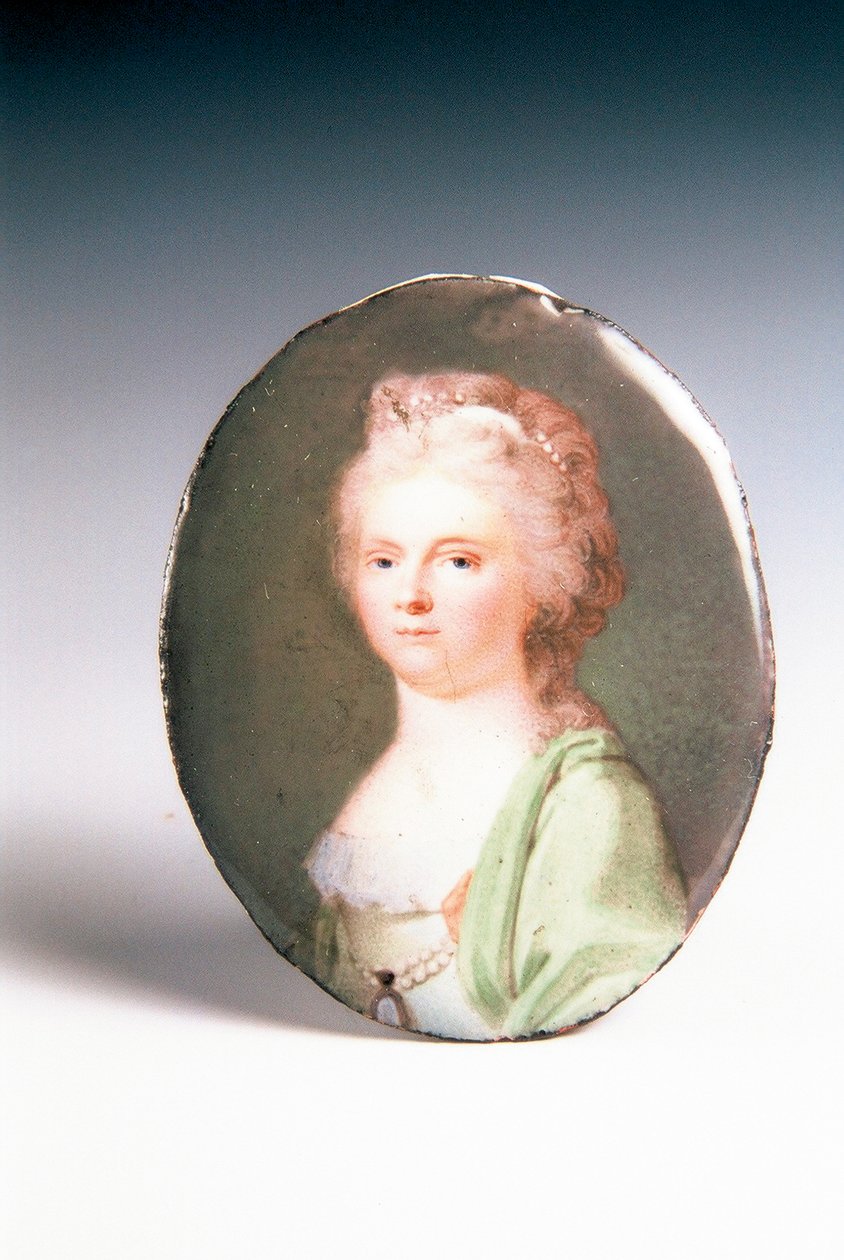 portrett av en dame av Johann Ignaz Krafft