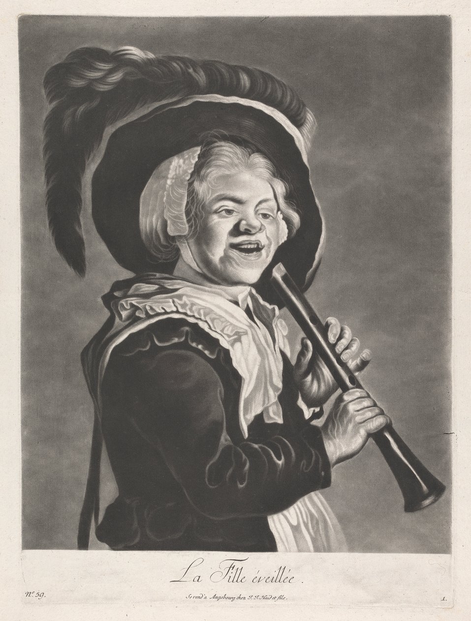 Den våkne jenta av Johann Jacobus Haid