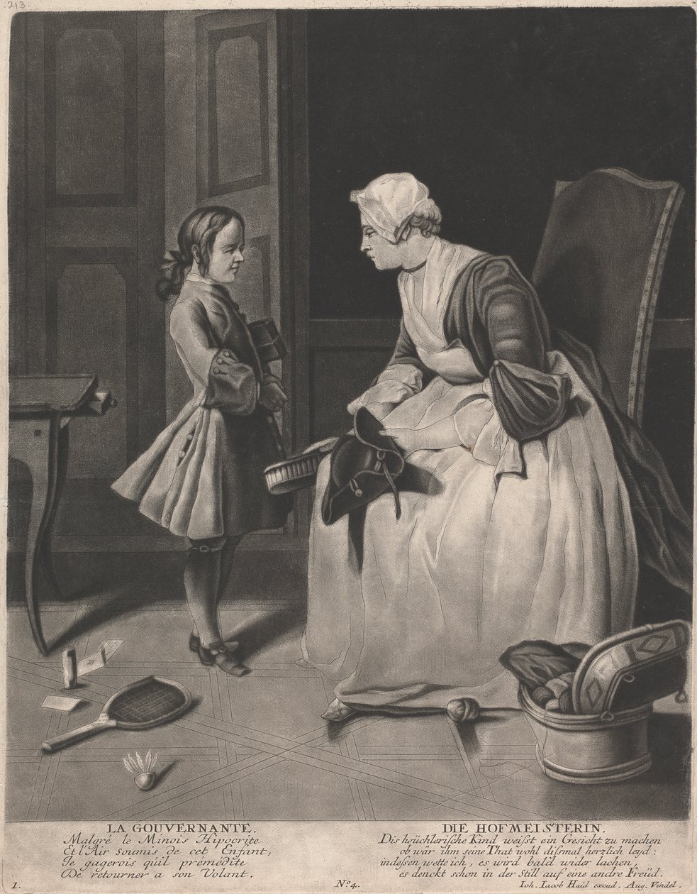 Guvernante av Johann Jacobus Haid
