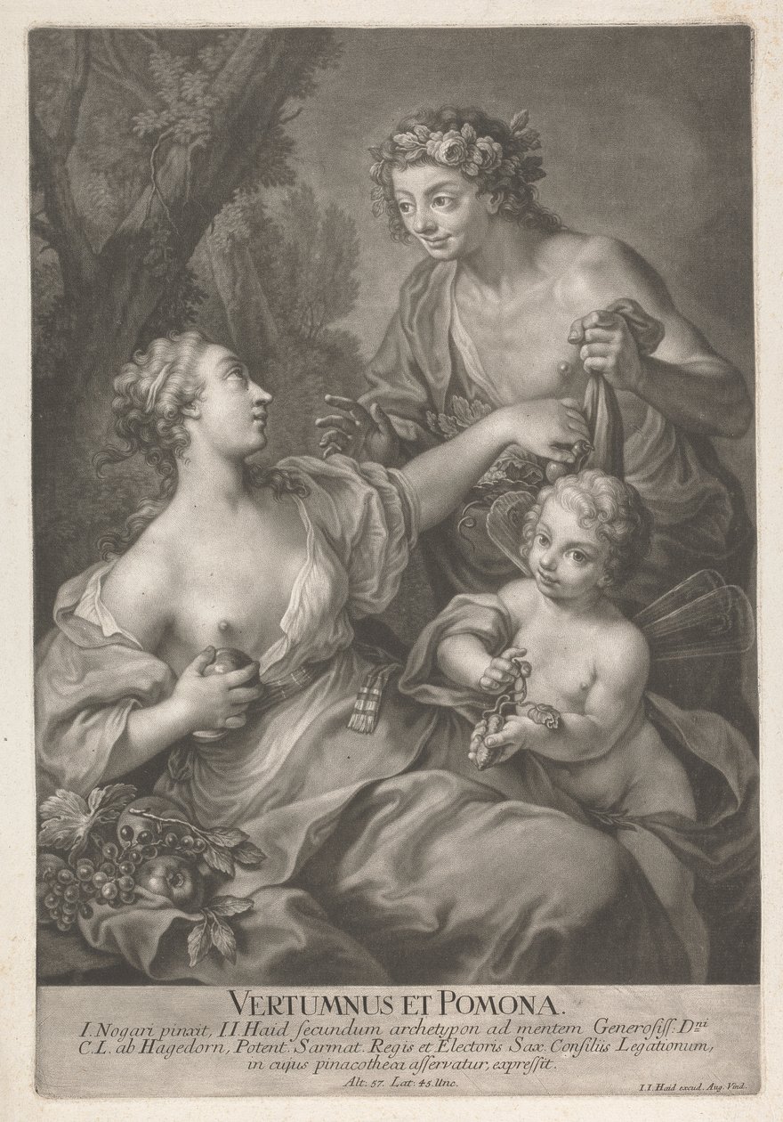 Vertumnus og Pomona av Johann Jacobus Haid