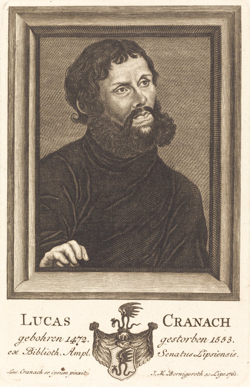 Lucas Cranach av Johann Martin Bernigeroth