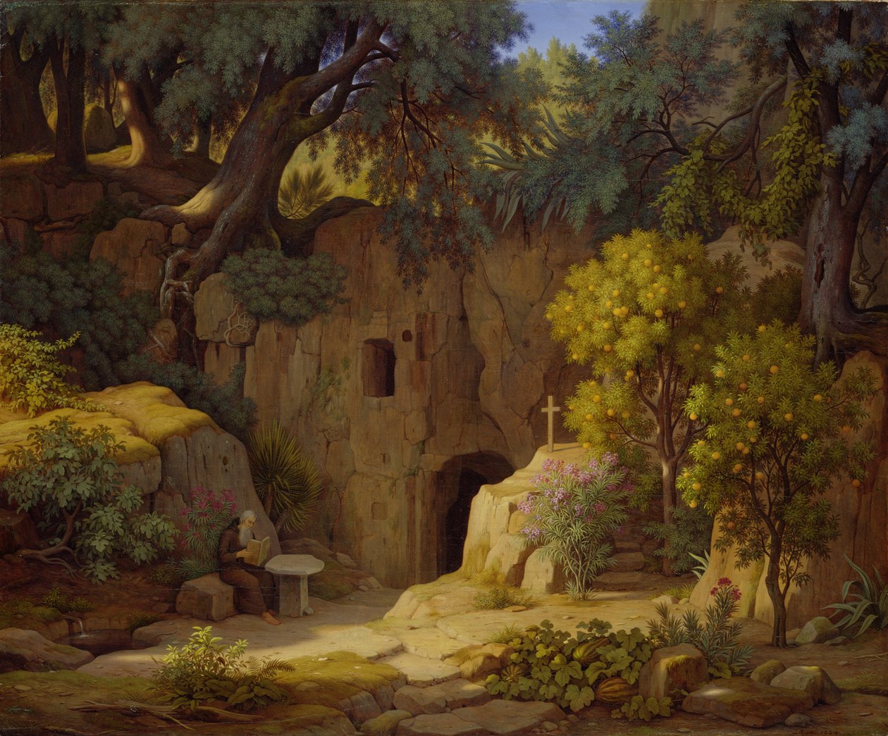 Eremitten, 1834 av Johann Martin von Rohden
