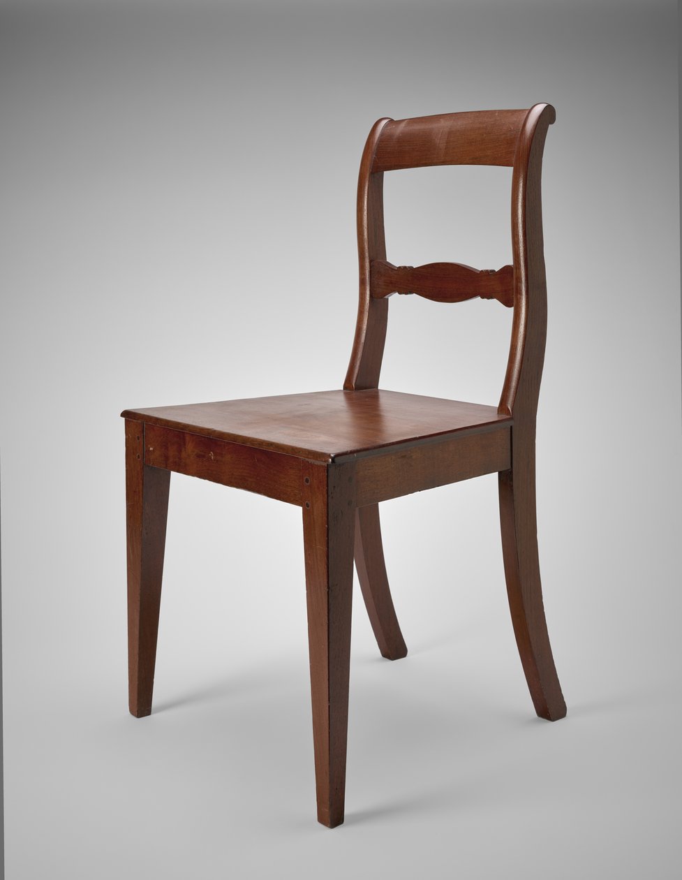 Sidestol, ca. 1845-60 (svart valnøtt) av Johann Michael (attr.to) Jahn