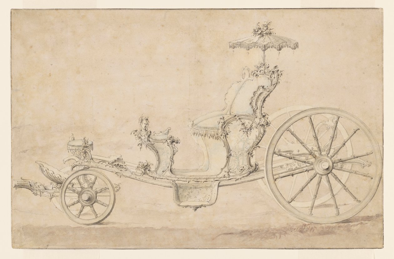 Design for en Cabriolet av Johann Michael Hoppenhaupt II