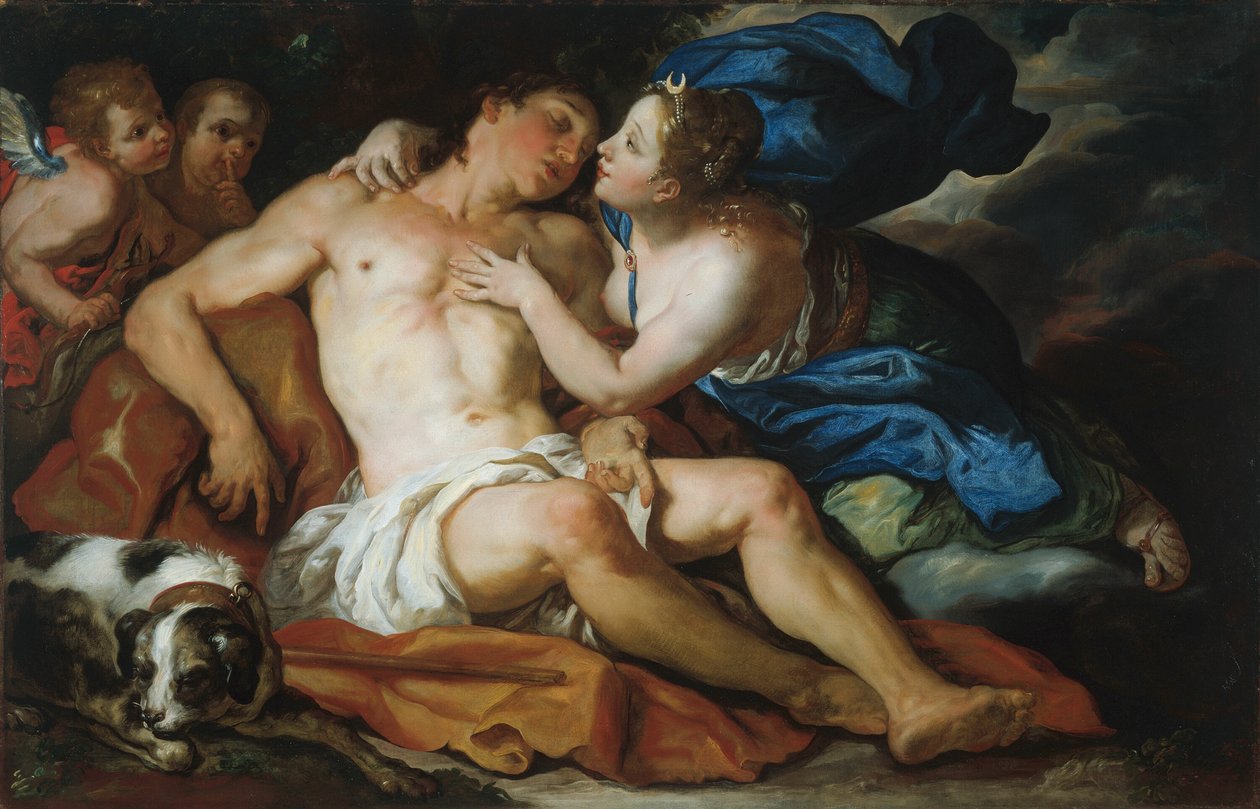 Diana og Endymion av Johann Michael Rottmayr