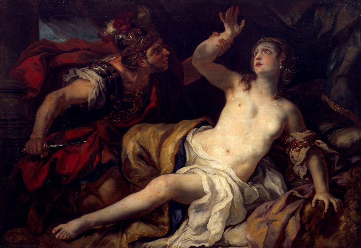 Tarquin og Lucretia av Johann Michael Rottmayr