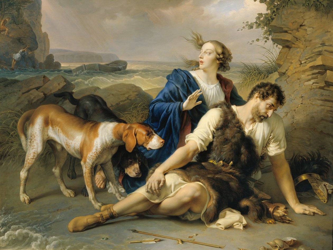 Arindal og Daura av Johann Peter Krafft