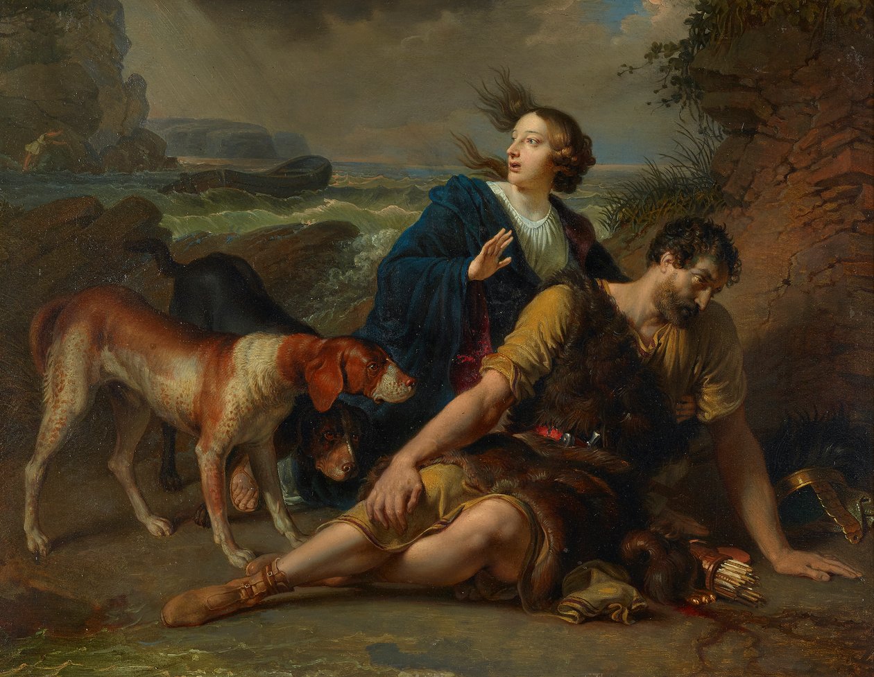 Arindal og Daura av Johann Peter Krafft