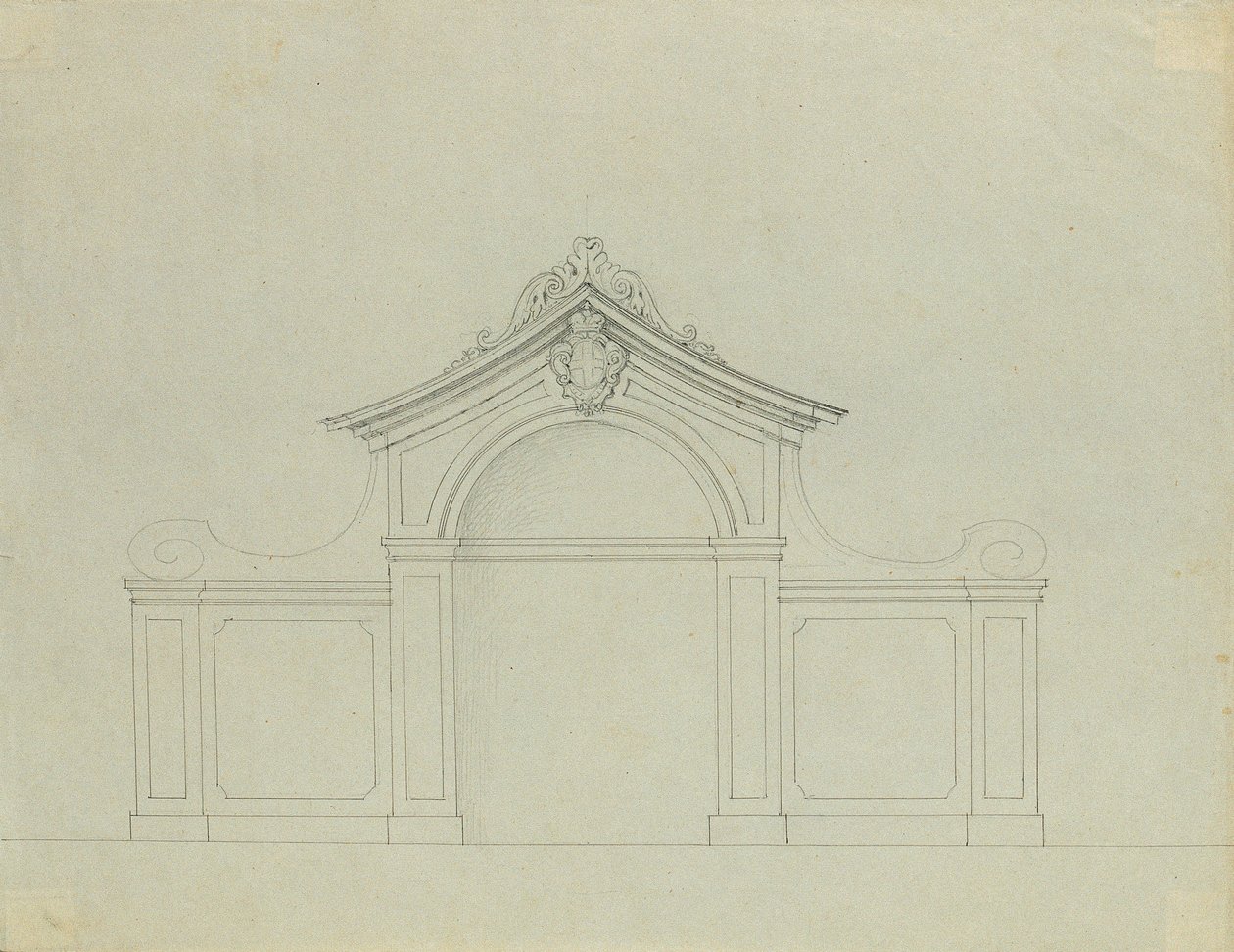 Fontene i ferskenhagen til Upper Belvedere av Johann Peter Krafft