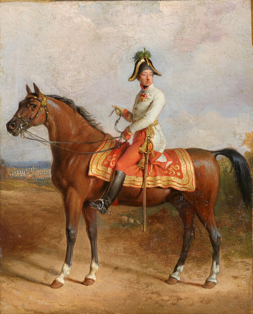 Erkehertug Carl til hest av Johann Peter Krafft