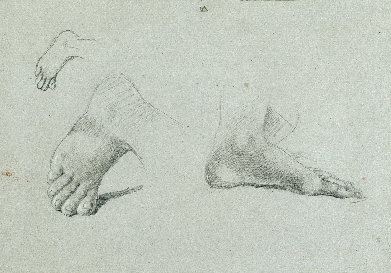 fotstudie av Johann Peter Krafft