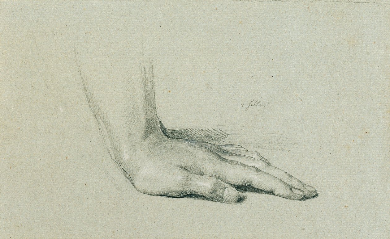 Håndstudie for "Arindal og Daura" av Johann Peter Krafft