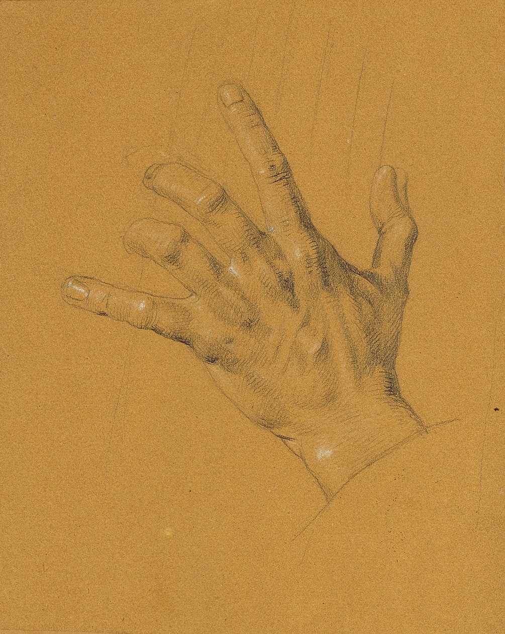 Håndstudie for "Ossian og Malvina" av Johann Peter Krafft