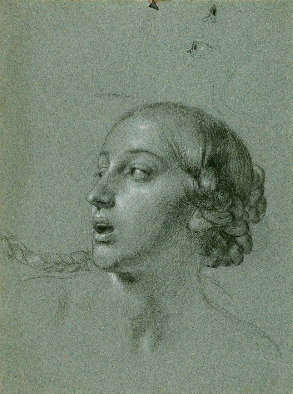 Hovedstudie for "Arindal og Daura" av Johann Peter Krafft