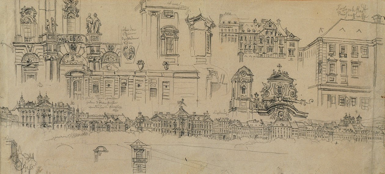 Panorama Josefstadt av Johann Peter Krafft