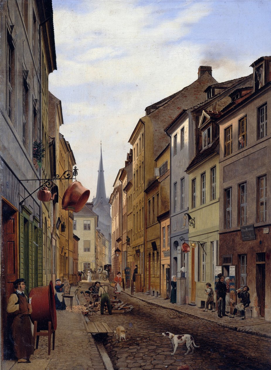Parochialstraße, 1831 av Johann Philipp Eduard Gaertner