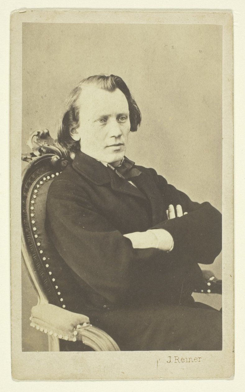Portrett av Brahms av Johann Reiner