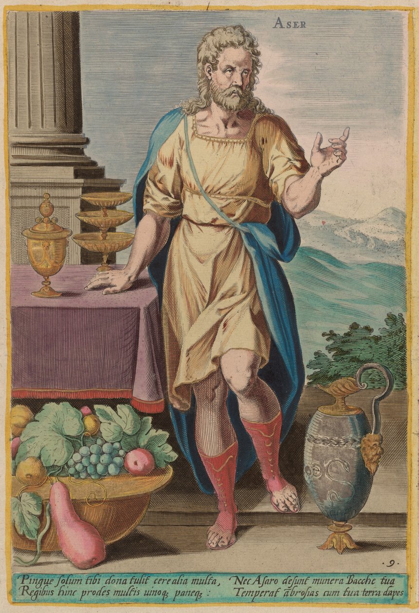 Aser, c. 1585. av Johann Sadeler I