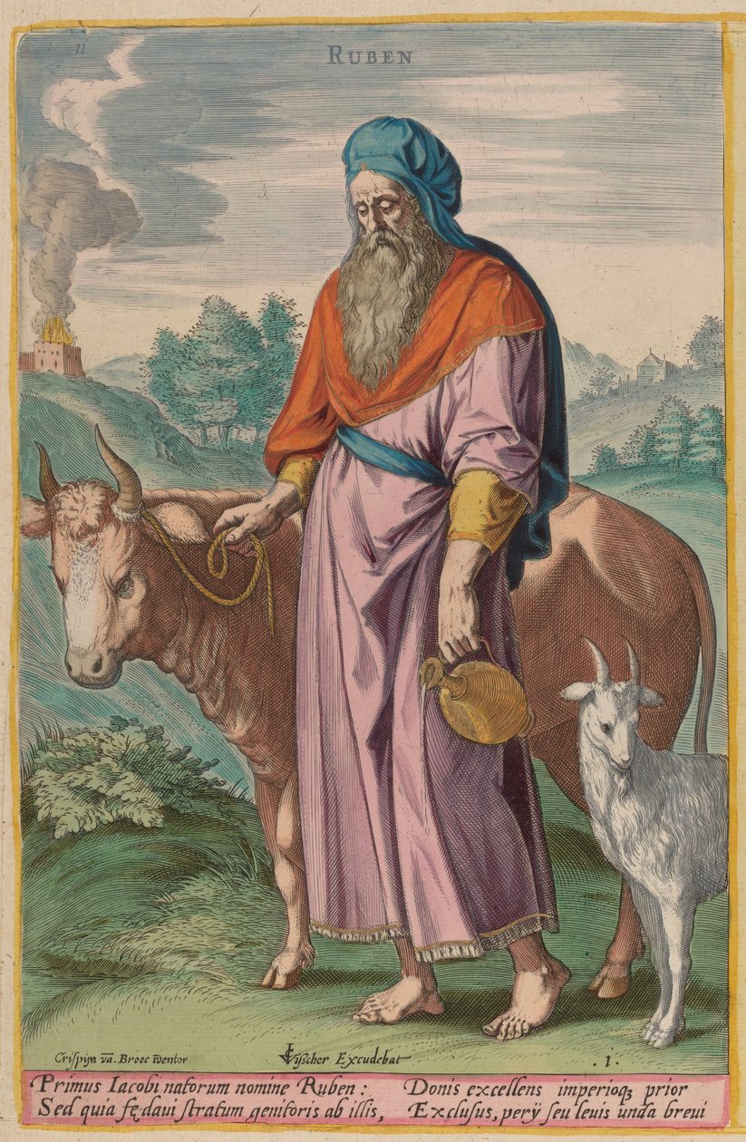 Ruben, ca. 1585. av Johann Sadeler I