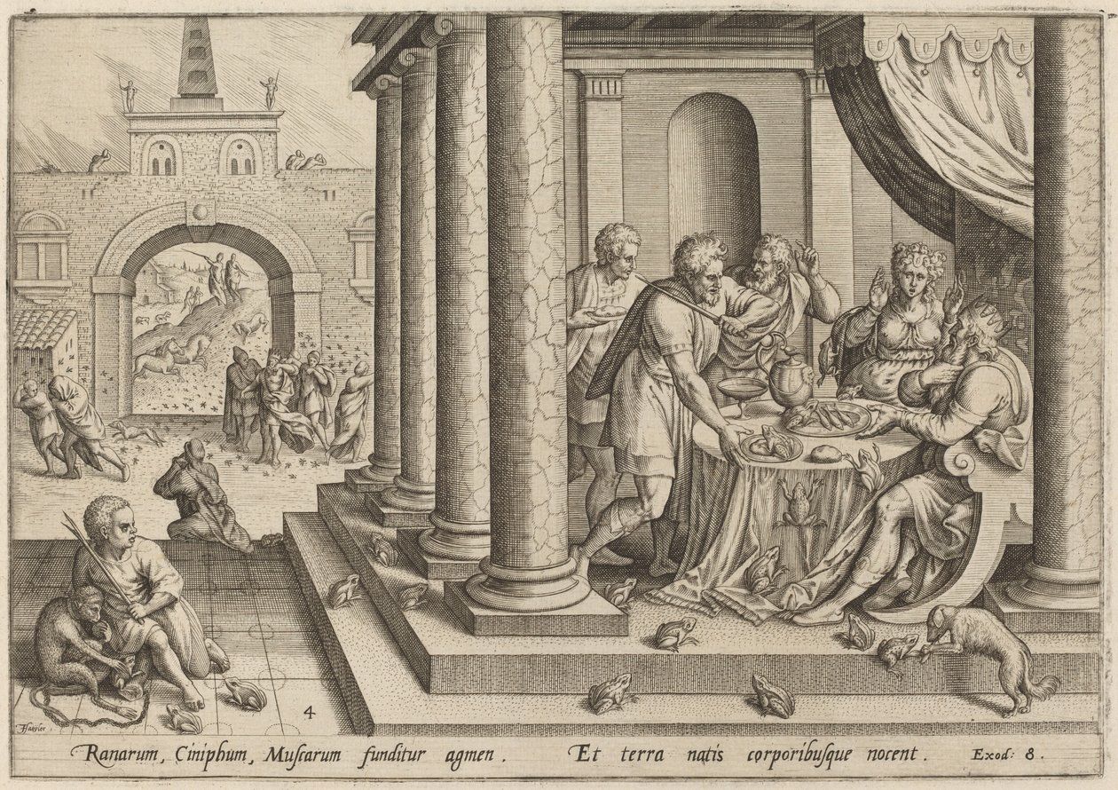 Froskens pest, 1585. av Johann Sadeler I