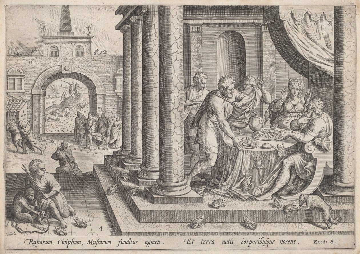 Froskens pest, ca. 1585. av Johann Sadeler I