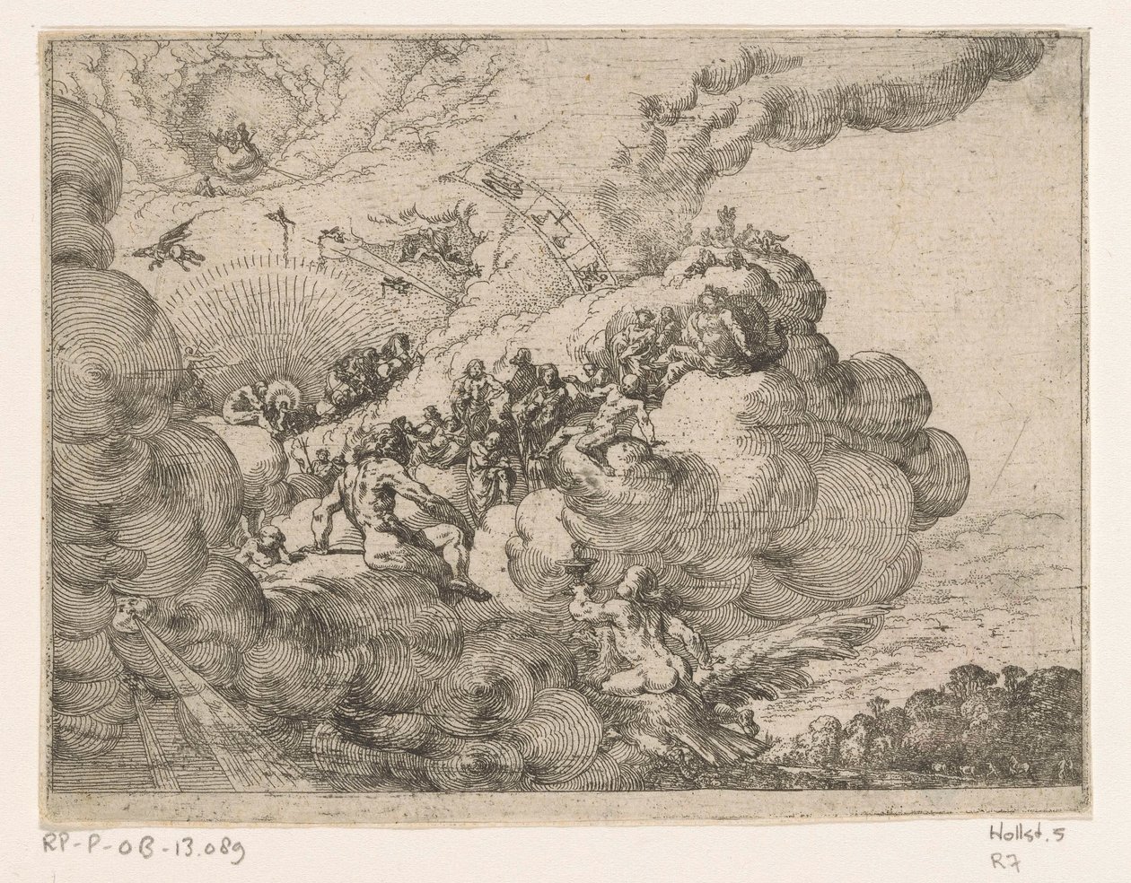 Himmel Fire elementer (serietittel) av Johann Wilhelm Baur