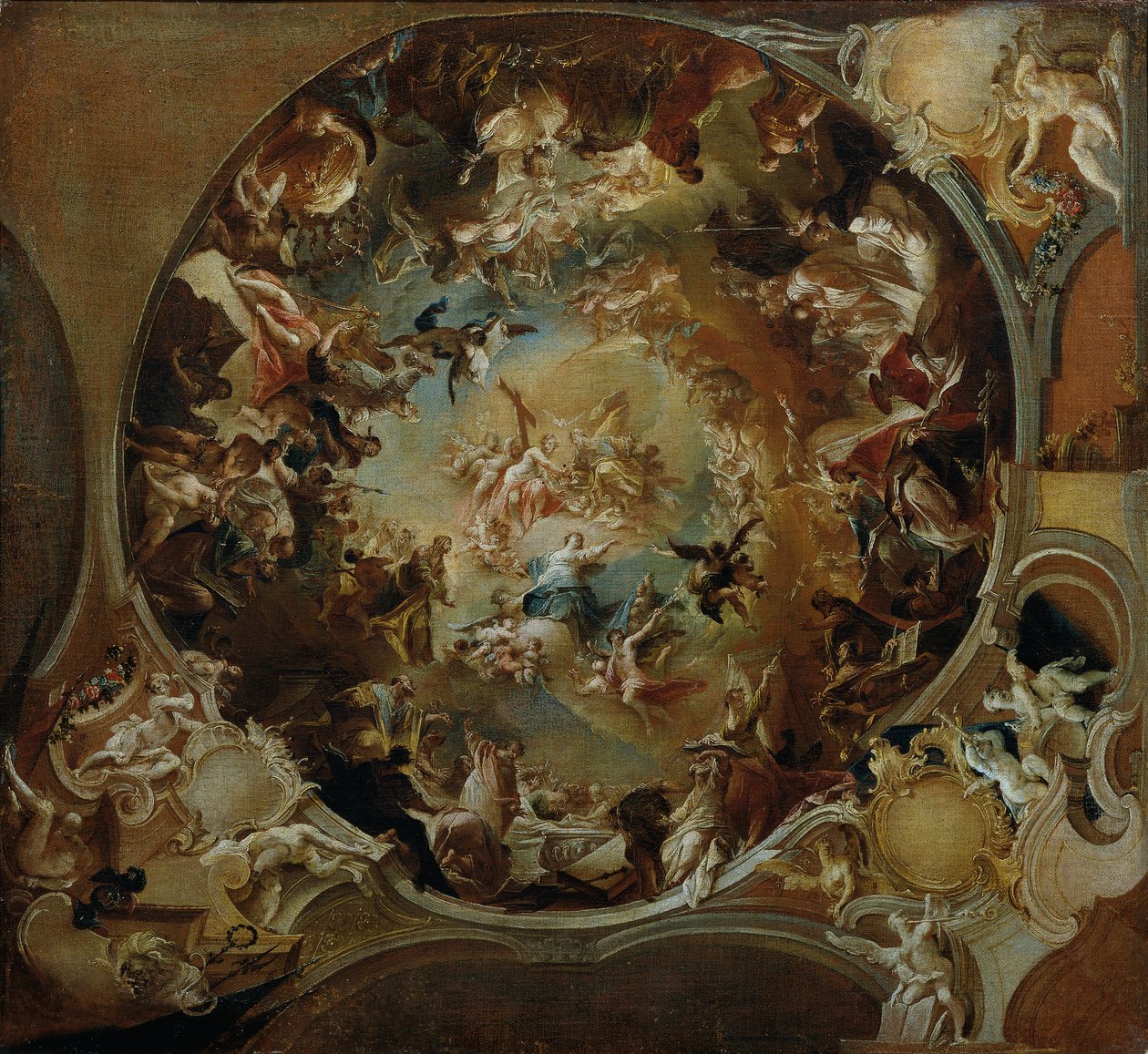 Marias antagelse av Johann Wolfgang Baumgartner