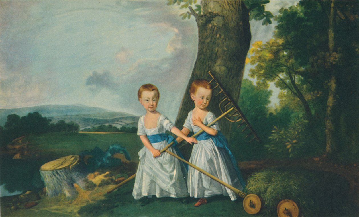Barnekjole: The Blunt Boys, ca. 1767, 1948. av Johan Joseph Zoffany