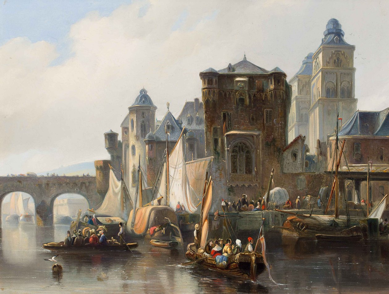 Utsikt over Koblenz. av Johannes Bosboom