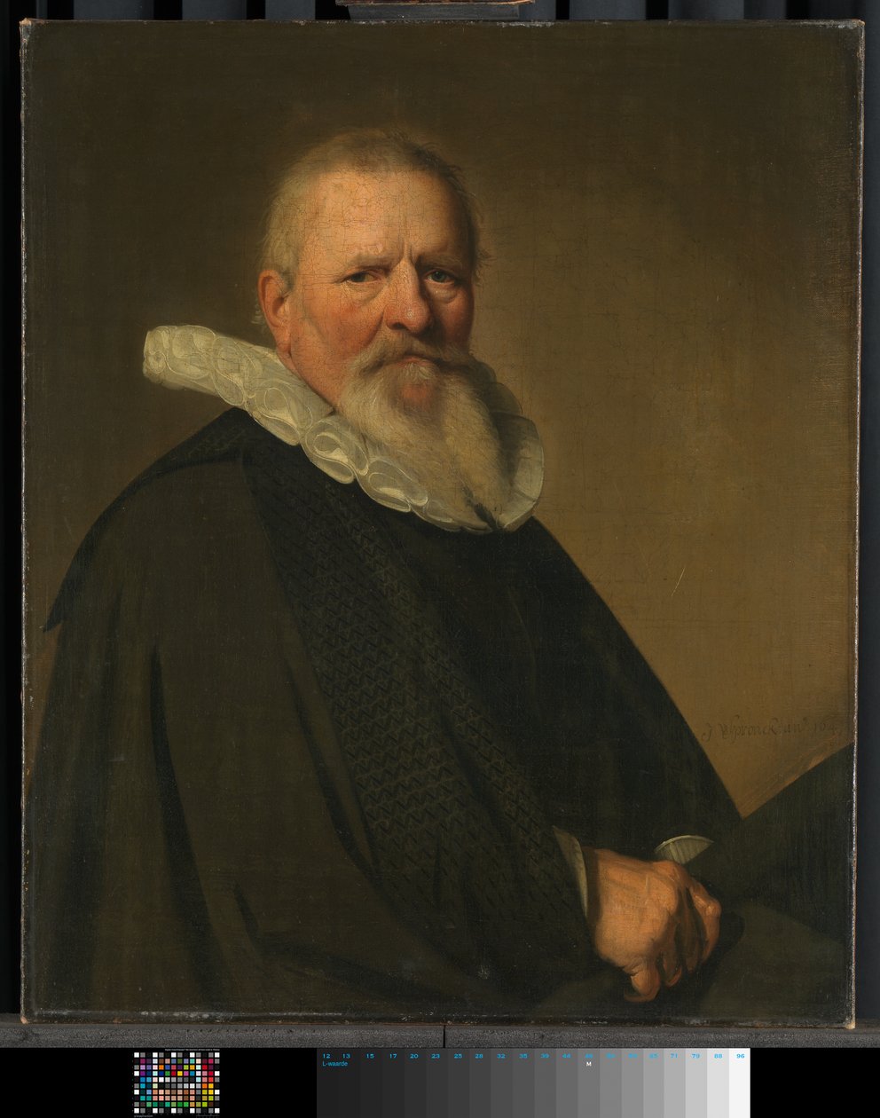 Pieter Jacobsz Schout (1570-1645). Ordfører i Haarlem av Johannes Cornelisz. Verspronck