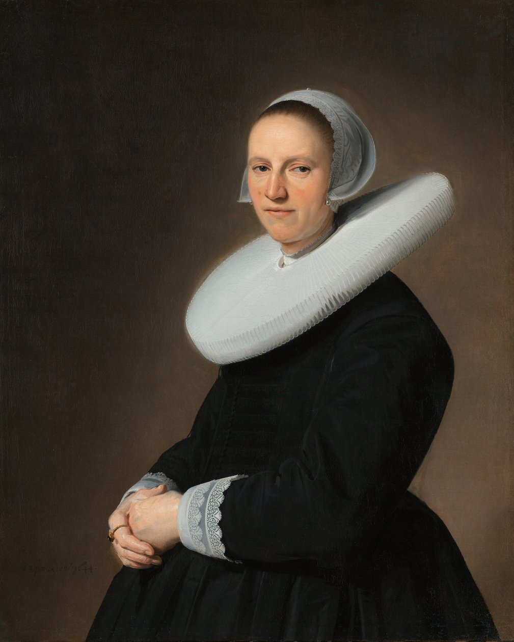 Portrett av Adriana Croes (1599-1656) av Johannes Cornelisz. Verspronck