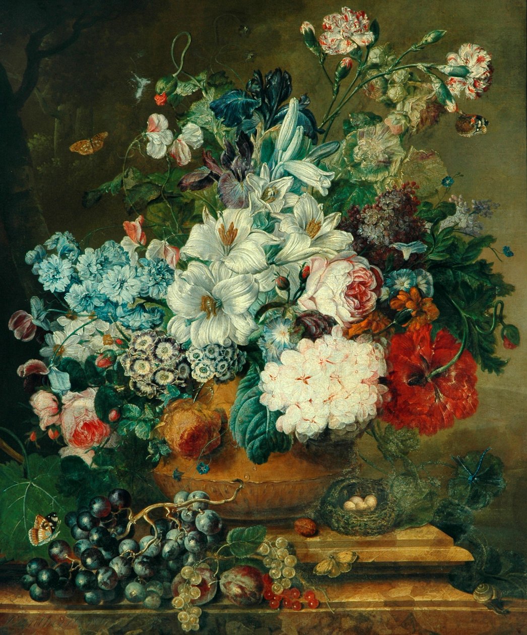 Blomsterstykke, 1806 av Johannes Lindhorst