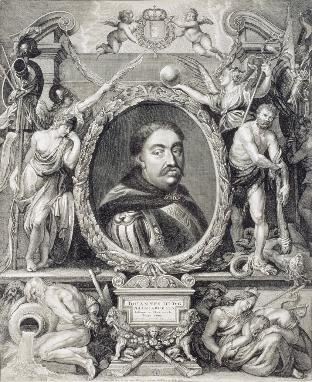 Jan Sobieski III (1624-96) konge av Polen, 1683 av Johannes de Ram