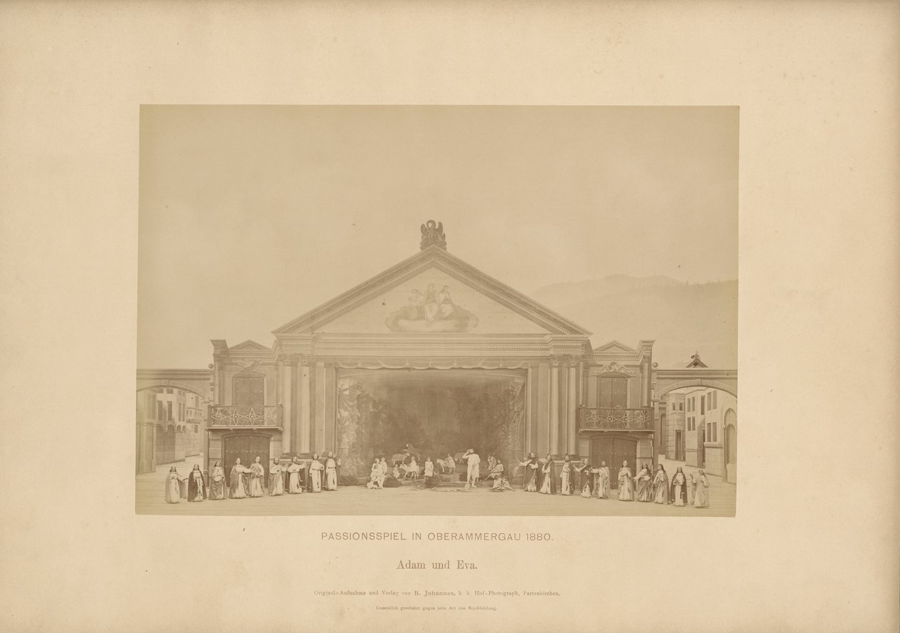 Passion Play of Ober-Ammergau - Adam og Eva av Johannes Bernhard