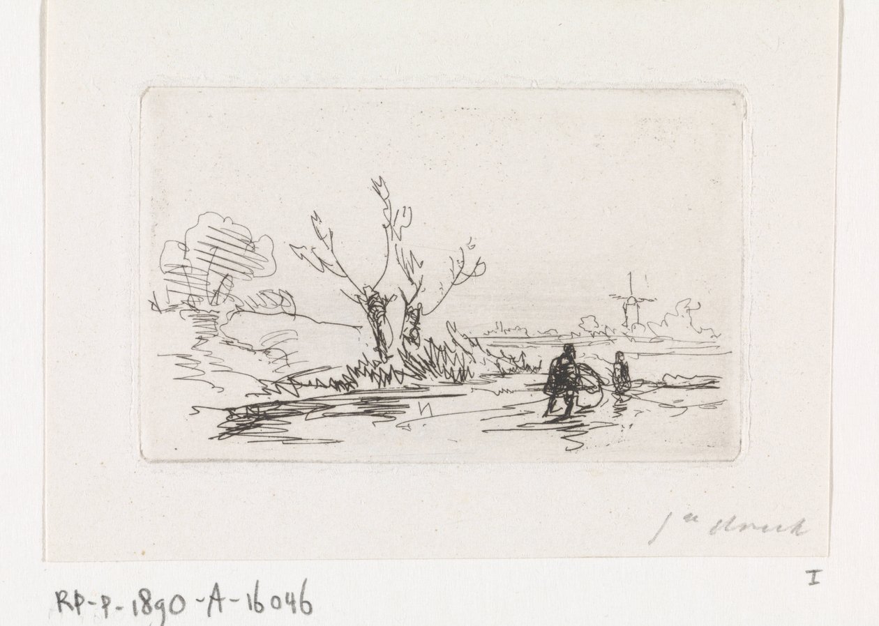 Skatere på fjellvidjer av Johannes Franciscus Hoppenbrouwers