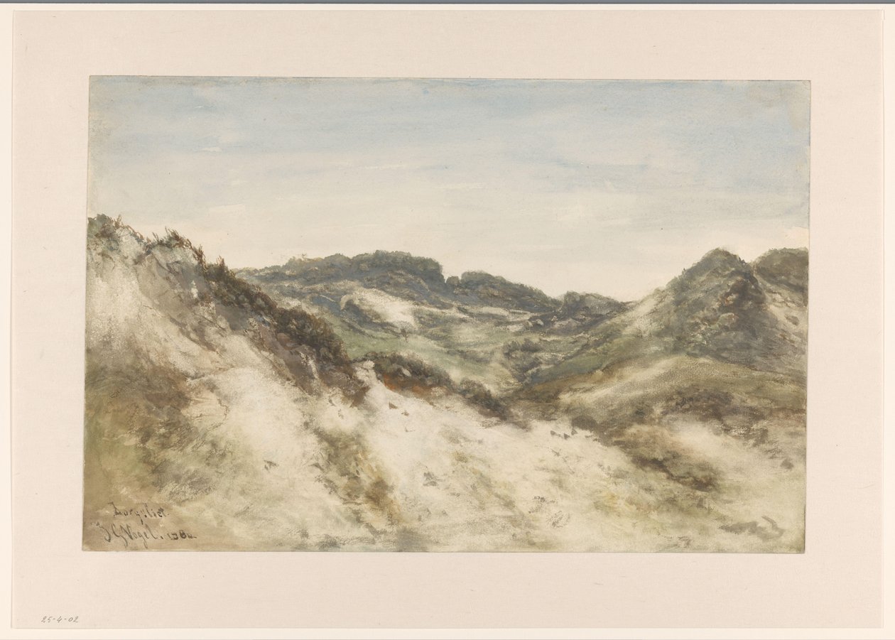 Sanddynelandskap ved Zorgvliet av Johannes Gijsbert Vogel