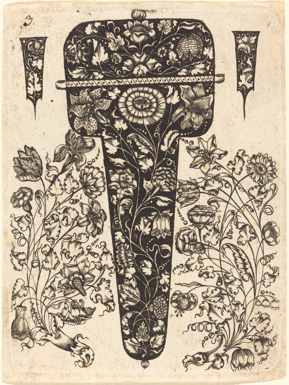 Anheng pyntet med blomster av Johannes Hanias